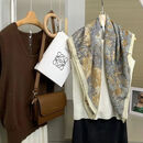 2025新款【雨林双面异色丝巾】轻奢大方丝巾高档时尚大气披肩WY2 雨林双面异色丝巾