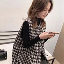 2025秋冬新款小香风千鸟格马甲女外搭坎肩背心外套无袖上衣 千鸟格马甲【韩系 百搭 正版】 常规 L （建议105-120斤）