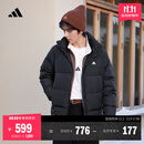 adidas 户外保暖鸭绒羽绒服男女同款秋冬阿迪达斯官方轻运动   黑色(推荐选大一码)   L