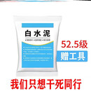 高强度白水泥防水速干墙面修补填缝家用瓷砖地面堵漏砂浆水泥胶 厂家直销525白水泥5斤(送工具)