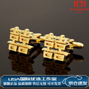 AREA轻奢男士衬衫袖扣高端结婚新郎西装衬衣袖钉男定制商务圣诞节礼物 金色双喜袖扣