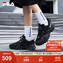 斐乐（FILA）猫爪5代官方女复古运动鞋杨幂同款新款休闲鞋老爹鞋 黑-BK 37.5