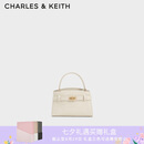 CHARLES&KEITH鳄鱼纹凯莉包手提包斜挎包包女包生日礼物七夕礼物CK2-50270880-1