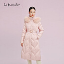 拉珂蒂（La Koradior）【匈牙利进口白鹅绒】LaKoradior拉珂蒂减龄优雅秋冬收腰羽绒服 淡红 S