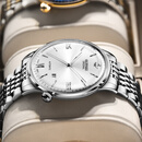 欧品客劳力瑞士原装进口金表男士手表超薄机械表简约世界十大名牌男表 R3269本色白面-享全国专柜终身质保服务原装进口 41mm 直径