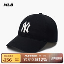 MLB帽子男女软顶棒球帽虞书欣明星同款运动鸭舌帽3ACP6601N-50BKS-F