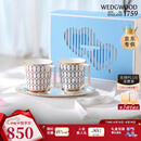 WEDGWOOD[结婚礼物]马克杯金粉年华对杯心动礼盒骨瓷咖啡杯水杯杯子送人