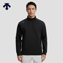 迪桑特（DESCENTE）RUNNING系列跑步运动健身男士半高领针织套头衫 BK-黑色 L (175/96A)