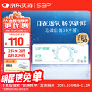 SAP思汉普进口硅水凝胶沁漾高透氧透明隐形眼镜日抛30片装 550度