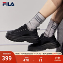 斐乐（FILA）女鞋帆布鞋LAVA胖胖底厚高底增鞋板鞋帆布鞋休闲鞋 黑-BK 38