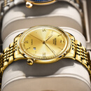 瑞士原装进口金表劳力男士手表超薄机械表简约世界十大名牌男表 R3269全金金面-享全国专柜终身质保服务 原装进口 7.3mm 厚度