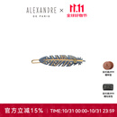 亚历山大（ALEXANDRE DE PARIS）时尚刘海夹休闲边夹奢品发夹生日礼物女士  Z羽毛礼盒