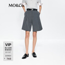 MO&Co.【C+系列】中裤UPF40+防晒2025夏新品A字中性五分裤MBE2SOT009 深花灰色 S