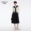 歌莉娅天丝套装女2025新款秋季大方得体穿搭巨好看三件套裙1ECRAE700 05W米白 S