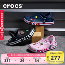 卡骆驰（CROCS）洞洞鞋贝雅卡骆班轻便耐磨一脚蹬休闲鞋|205089 黑色/白色-066 41 /42(260mm)