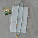 精品原矿绿松石手链项链小米珠锁骨链生日礼物多圈手链珍珠颈链手串礼盒款