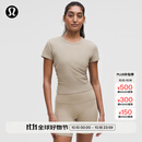 lululemon丨All It Takes 女士运动 T恤 *罗纹Nulu™ LW3GV0S 橡木棕 S /6