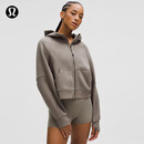 lululemon丨Scuba 女士超宽松款拉链连帽衫 LW3HTLS 暖褐灰 M /L
