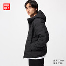 优衣库男装女装PUFFTECH空气棉服连帽外套休闲夹克25秋冬478268 478268/09黑色 L /175/100A