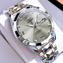 浪琴LONGIENS男士手表进口机械表商务简约瑞士十大名牌专用男款 L3262本色灰面-享全国专柜终身质保服务 典藏最新 41mm 直径