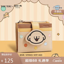 toutou线条小狗牛皮钱包卡包多卡位教师节生日礼物送女友手拿零钱夹