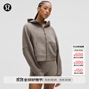 lululemon丨Scuba 女士超宽松款拉链连帽衫 LW3HTLS 暖褐灰 M /L