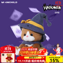 MOONCHILD高端毛绒玩具万圣节小猫可爱公仔玩偶巫师猫咪公仔送孩子生日礼物 万圣节巫师小猫 55cm