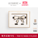 亚历山大（ALEXANDRE DE PARIS）戴安娜系列发夹礼盒套装发饰送女朋友礼物 S米色