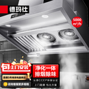 德玛仕（DEMASHI）商用油烟净化一体机 校企单位食堂用 过环保2.4m大吸力低空排放 LZY-YT-J2400【可选出风口】