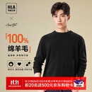 HLA海澜之家【品牌专供】长袖针织衫男轻商务经典圆领纯羊毛毛衣