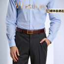 VI-ERUODIS【轻奢】2025新款皮带男士鳄鱼皮真皮自动扣商务高端腰带男士礼物 咖色【宽3.5cm】 105cm