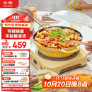 北鼎（Buydeem）多功能不粘锅蒸锅汤锅电磁炉专用蒸煮炒煎28cm小鹅黄