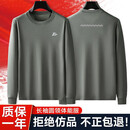 际华三五五零新式长袖体能服训练服圆领衫反光t恤男春秋体能长袖速干透气 灰色长袖圆领衫 175/92-96