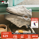 FILA杨幂同款蛋包鞋|斐乐女鞋2025夏季新款板鞋休闲鞋厚底运动鞋女 雪白-SW 37.5