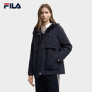 FILA 斐乐官方女士棉服2025冬季新款时尚休闲舒适连帽中长款外套