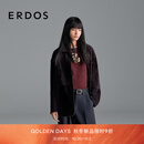 ERDOS 25秋冬翻领正反两穿皮毛一体宽松优雅保暖上衣女皮衣外套 可可 M 165/84A