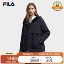 FILA 斐乐官方女士棉服2025冬季新款时尚休闲舒适连帽中长款外套