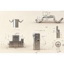 HERON 金属加工配件 MC223851GR夹紧机构 支架模组件+卡料组件 单位：件 图片仅供参考