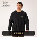 ARC'TERYX始祖鸟 KRAGG COTTON LS 透气 男子 棉质长袖T恤 24K BLACK/黑色 L