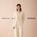 ERDOS×swaying联名系列 V领系带女士拉绒开衫 白 XL 175/92A