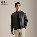 雅戈尔（YOUNGOR）皮衣男绵羊皮鹅绒充绒立领皮衣品质高温暖轻薄2025商场同款 黑色YPYX415614ALA L 175/96A （推荐130-150斤）