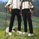 2025新款男女同款加绒加厚宽松 防风防水防污保暖休闲裤 黑色直筒裤【男女同款】 XL 【建议135-155斤】 男士卡码拍大