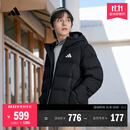 adidas 600蓬休闲保暖鸭绒连帽羽绒服男装秋冬阿迪达斯官方轻运动 黑色   XL