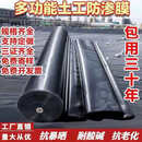 黑色加厚鱼塘防渗膜鱼塘护坡专用膜鱼池防水布藕池防渗土工 抗老化75s(7米宽)长50米
