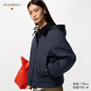 优衣库合作款/女装PUFFTECH空气棉服短茄克/夹克25秋冬新款479764 69 藏青色 M