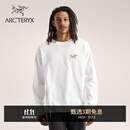 ARC'TERYX始祖鸟 KRAGG COTTON LS 透气 男子 棉质长袖T恤 石膏白/黑色 M