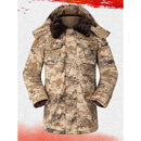 际华三二零五正版新款迷彩大衣原厂羽绒新式冬季防刮耐磨双层内胆防寒棉军大衣 新款荒漠大衣 【全羽绒+内胆+帽子】 175/92-96