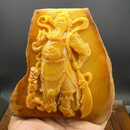 CROWN KUDOS关公玉石摆件财神装饰品