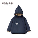 MINI A TURE COPENHAGEN毛领精灵帽夹克外套丹麦童装儿童棉服男女加厚宝宝秋冬女童冲锋衣 太空黑夜蓝（无毛领） 98 cm（100/52）-3y