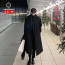 仓石一树 KAZUKI KURAISHI韩版潮牌双面羊毛呢子大衣男士秋冬季中长款高级感加厚风衣外套 黑色 L